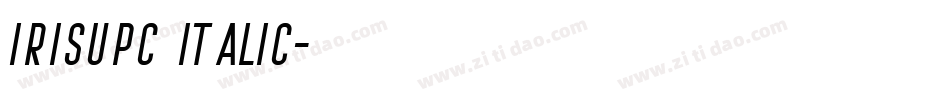 IrisUPC Italic字体转换